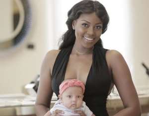 Ghanaian Actress, Yvonne Nelson Looks Cute with her Baby