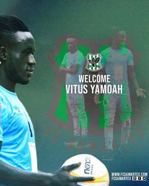 FC Samartex strengthens squad with the signing of midfielder Vitus Yamoah