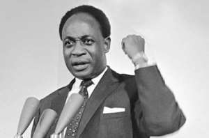 Osagyefo Dr. Kwame Nkrumah, the first pan-Africanist and founding father and first president of Ghana