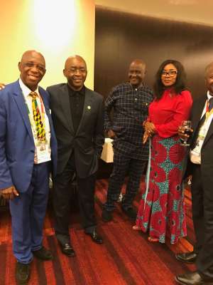 ECONET Founder And Chairman Meets Dr Thomas Mensah At AGRF Conference