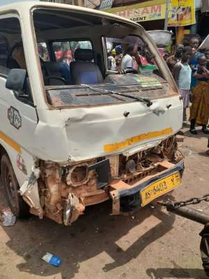 Kumasi: Vehicle Ram Into Traders, One Person Dead, Six Others In Critical Condition
