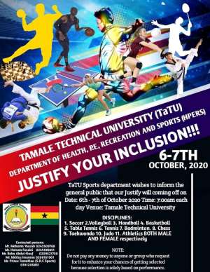 Tamale Technical University To Hold Justify Your Inclusion Exercise