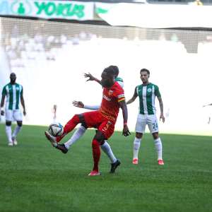 Ghana midfielder Joseph Attamah Lawerh on target for Kayserispor against Giresunspor