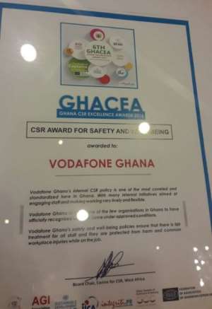 Vodafone grabs two awards at CSR Awards