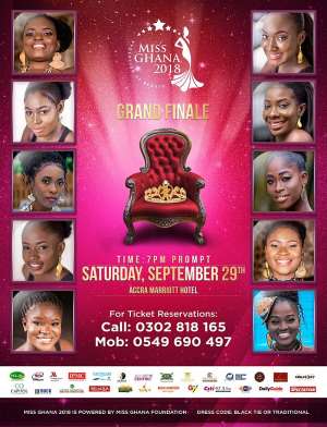 Abeiku Santana and Wendy Shay to host 2018 Miss Ghana grand finale slated for September 29