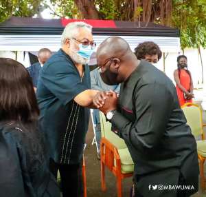 Bawumia Leads Delegation To Sympathise With Rawlings After Mothers Demise Photos