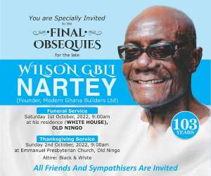 There's no court injunction on Wilson Gbli Narteys funeral — Family