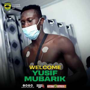 OFFICIAL: Asante Kotoko Sign Yusif Mubarik On A Free Transfer