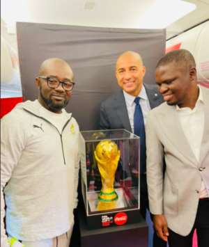 2022 World Cup trophy arrives in Ghana PICTURES
