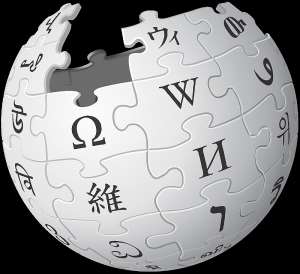 The official logo for the encyclopedia platform, Wikipedia.