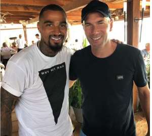 Kevin Prince Boateng Meets Legendary Zinedine Zidane