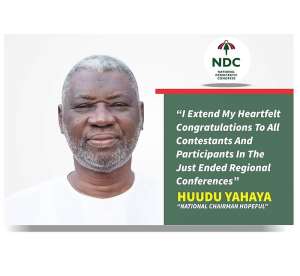 Alhaji Huudu Yahaya Congratulates Newly Elected NDC Regional Executives