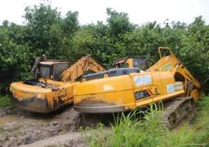 NADMO Wants Seized Galamsey Excavators Released