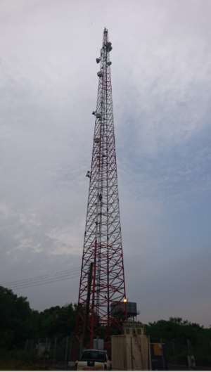 A Telecom Mast with associated Equipment