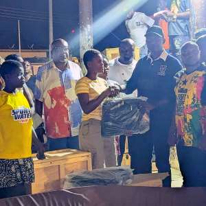 Cape Coast South MP supports SHS freshers with educational items