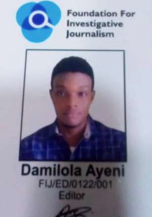 Nigerian journalist Damilola Ayeni was reporting on the environment for the Foundation for Investigative Journalism when he was arrested by Benin police on August 31, 2023. Photo courtesy Fisayo Soyombo