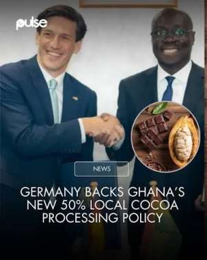 Germany Backs Ghana’s 50% Local Cocoa Processing Policy: Ghana Must Move From Beans To Chocolate