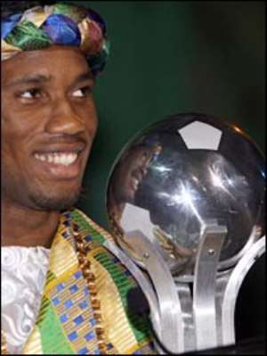 Didier Drogba wins African player award with 79 votes