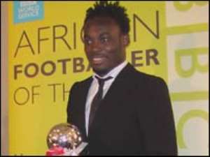Ghana's Michael Essien is the BBC African Footballer of the Year
