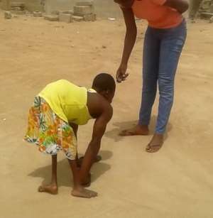 Kweki, the crippled girl crawling to success