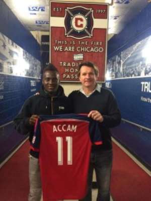 Ghanaian striker Accam vows to make Chicago Fire impact, expresses gratitude to his former clubs