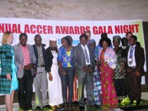 ACCER Award winners at Gala Nite in Nairobi