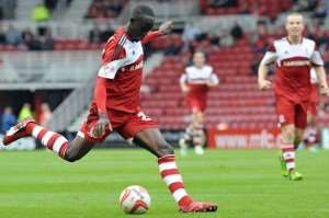 Albert Adomah has been in good form for Boro
