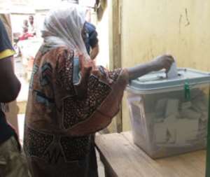 Voting, peacefully underway in Dormaa Municipality