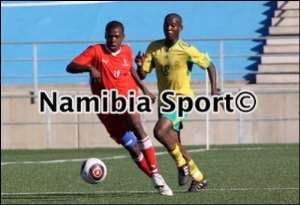 Namibia’s youth team in action.