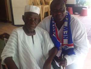 Paul Afoko, NPP National Chairman in a pose with the late R.I Alhassan