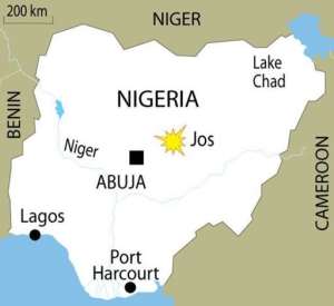 Explosives were planted in the Tudun Wada area of Jos, police said.  By  AFPGraphic