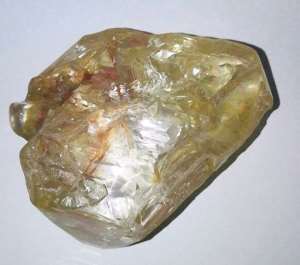 A 706-carat diamond is seen in this March 16, 2017 image in Freetown, Sierra Leone. By SAIDU BAH (AFP/File)