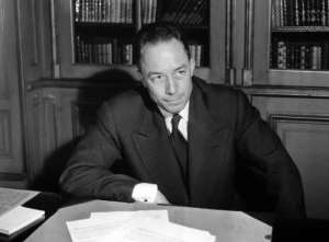 File picture shows Albert Camus posing for a portrait in Paris on October 17, 1957.  By  AFPFile