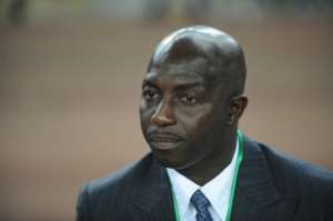 Nigeria's under-23 football team coach Samson Siasia, pictured on March 27, 2011, said his 72-year-old mother Ogere was abducted on Monday in the village of Odoni, in southern Bayelsa state, by three men on a motorbike.  By Pius Utomi Ekpei AFPFile
