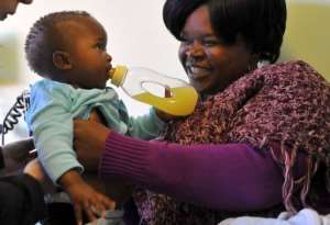 Nandi went through a state health programme two years ago that keeps HIV-positive mothers from infecting their babies.  By Alexander Joe (AFP/File)