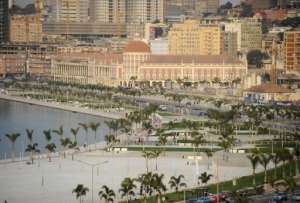 Luandas central business district in Angola, August 30, 2012.  By Stephane de Sakutin (AFP/File)
