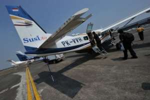 Susi Air is a small domestic airline in Indonesia that operates a fleet of Cessna Grand Caravan aircraft.  By Bay Ismoyo (AFP/File)