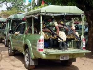 A military unit patrols in Jos, Plateau State, in 2011.  By Susan Njanji AFPFile