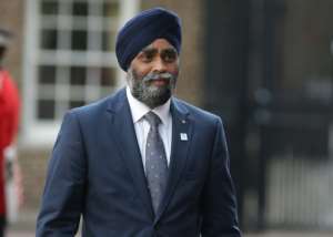 Canadian Defence Minister Harjit Sajjan held talks with top officials in Bamako ahead of the deployment of 600 Canadian peacekeepers to Africa, and possibly to Mali.  By Daniel Leal-Olivas AFPFile