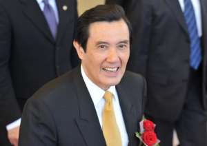 Taiwan's President Ma Ying-jeou, pictured at an air force base in Pingtung, southern Taiwan, on October 31, 2013.  By Mandy Cheng AFPFile