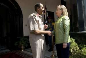 Hillary Clinton has repeatedly called on the Egyptian military to respect the outcome of the elections.  By Brendan Smialowski AFPPool