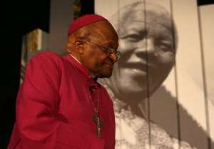 Desmond Tutu attends the launch of Cape Towns Nelson Mandela Legacy Exhibition on July 30, 2013.  By  AFPFile