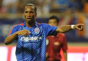 Didier Drogb aplaying  for Shanghai Shenhua FC in Shanghai Hongkou Stadium, August 4, 2012.  By Peter Parks AFPFile