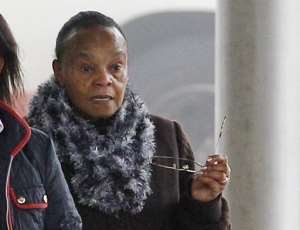 Yvonne Basebya, 65, arrives at the court house in The Hague, The Netherlands, on October 22.  By Bas Czerwinski AFPANP