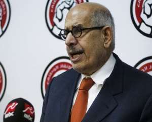 Egypt's interim vice president Mohamed ElBaradei, pictured on June 27, 2013.  By  AFPFile