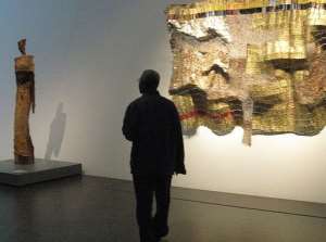 The show features the pieces for which Anatsui is best known.  By Donna Bryson AFP