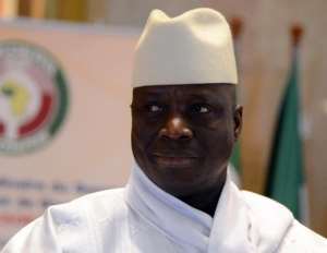 President Yahya Jammeh of Gambia, seen here at a summit in Yamoussoukro, Ivory Coast, on March 28, 2014.  By Issouf Sanogo AFPFile