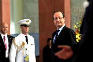 Frances President Francois Hollande.  By Junior Didi Kannah (AFP)