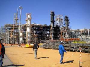 A gas plant in In Amenas seen on January 31, 2013, when it was opened to the press for the first time after dozens of foreigners were killed during a four-day standoff.  By  Jiji PressAFPFile