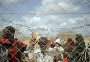 Kenyan youths have begun to build a fence between Somalia and Kenya.  By Tony Karumba AFPFile